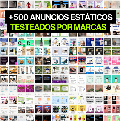 500+ CREATIVOS ESTÁTICOS EDITABLES